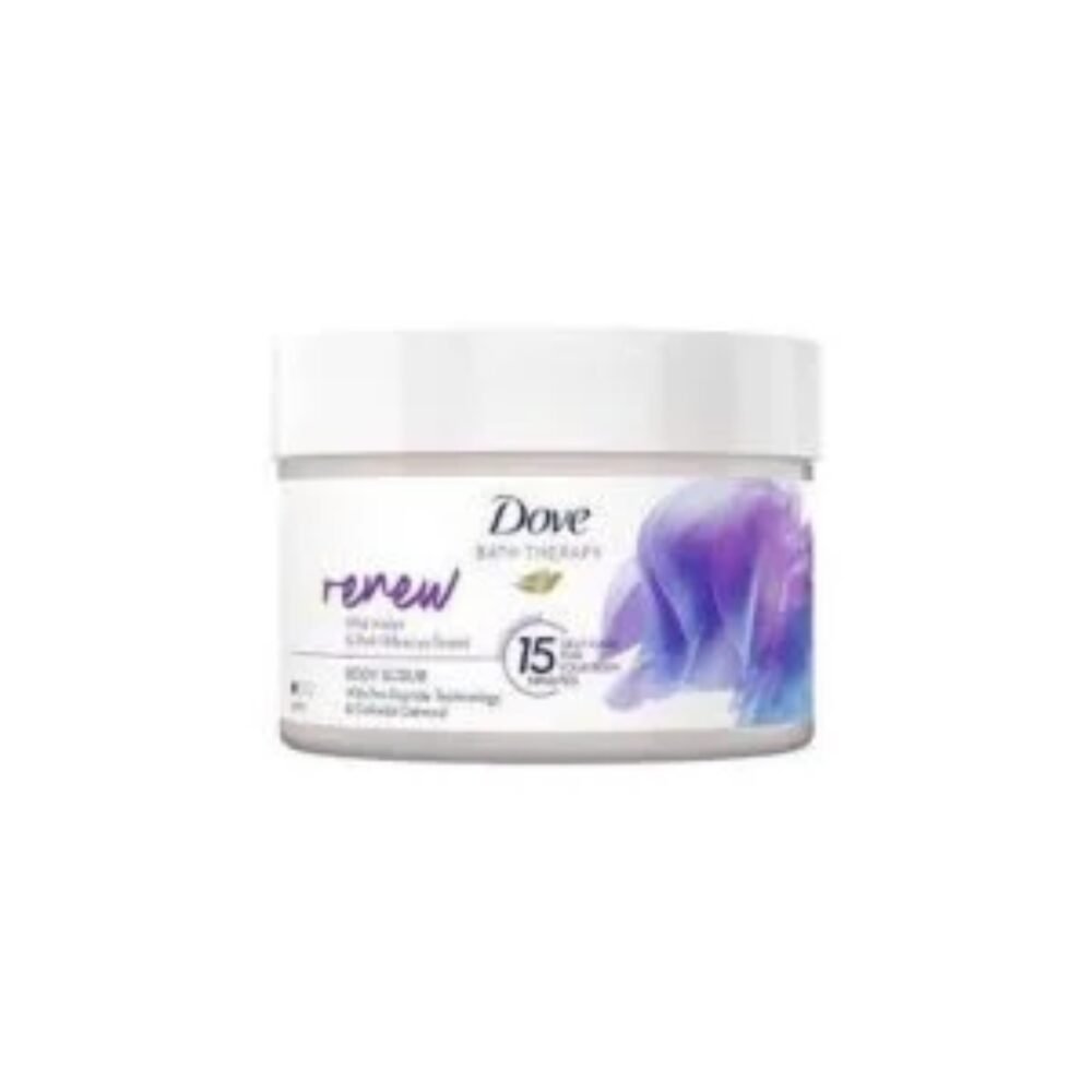 Dove Body Scrub Renew Wild Violet n Pink Hibiscus Scent