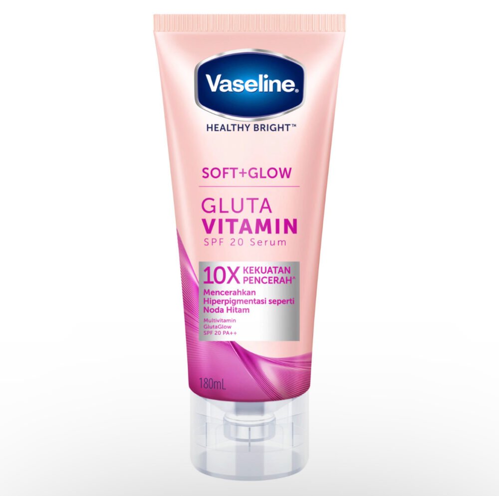 vaseline healthy bright soft+glow gluta vitamin spf 20 serum