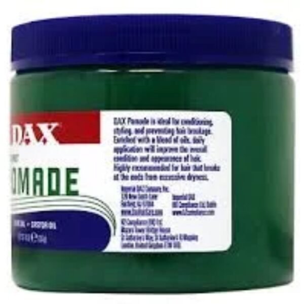 Pax bergamot pomade has olive oil castor oil ideal for conditioning,styling and preventing hair breakage