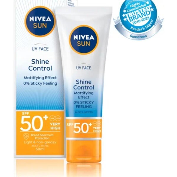 nivea sun shine control