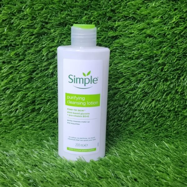 Simple purifying cleansing lotion