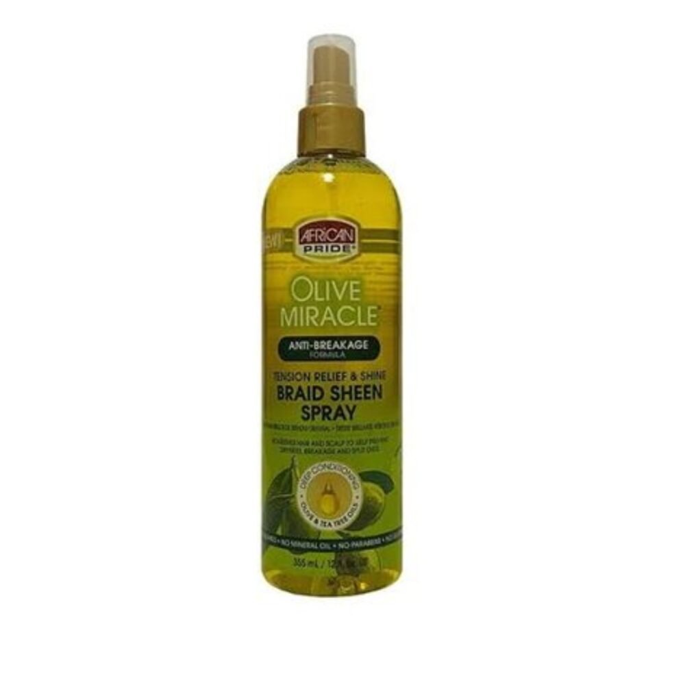 african pride olive braids spray