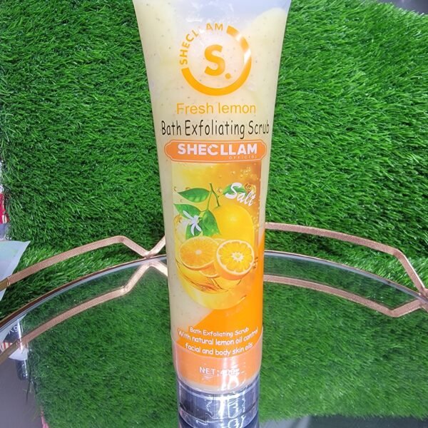Fresh lemon bath exfloating scrub