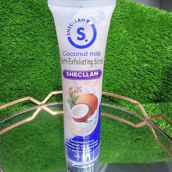 Coconut milk bath exfloating scrub