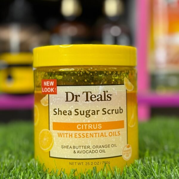 Dr Teal’s Shea Sugar Scrub – Citrus Essential Oils (750g)